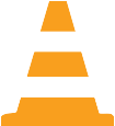 A constuction pylon icon.